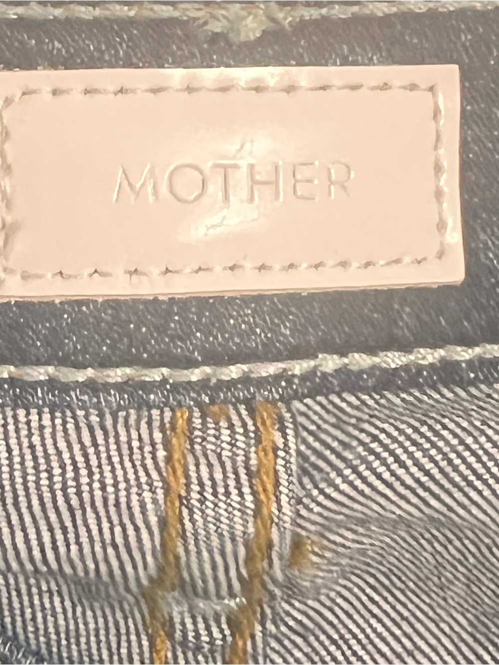 MOTHER The Runaway Flare Jeans Flowers From the Storm Dark Wash Denim 36 inseam - Picture 3 of 10
